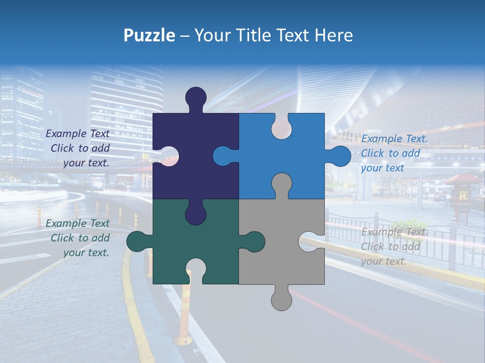 Driving Street Urban PowerPoint Template