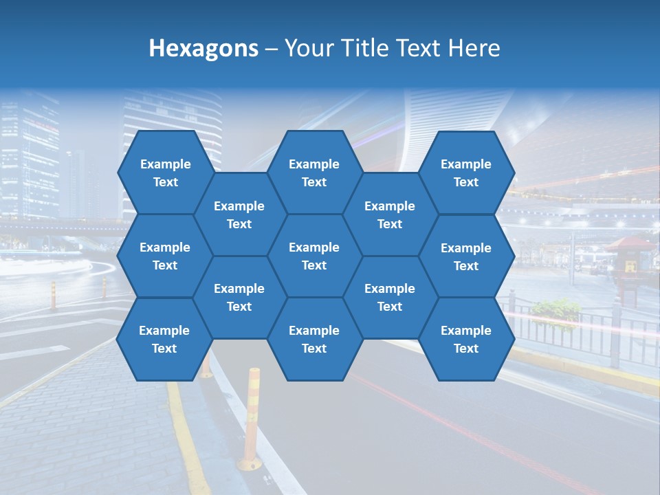 Driving Street Urban PowerPoint Template