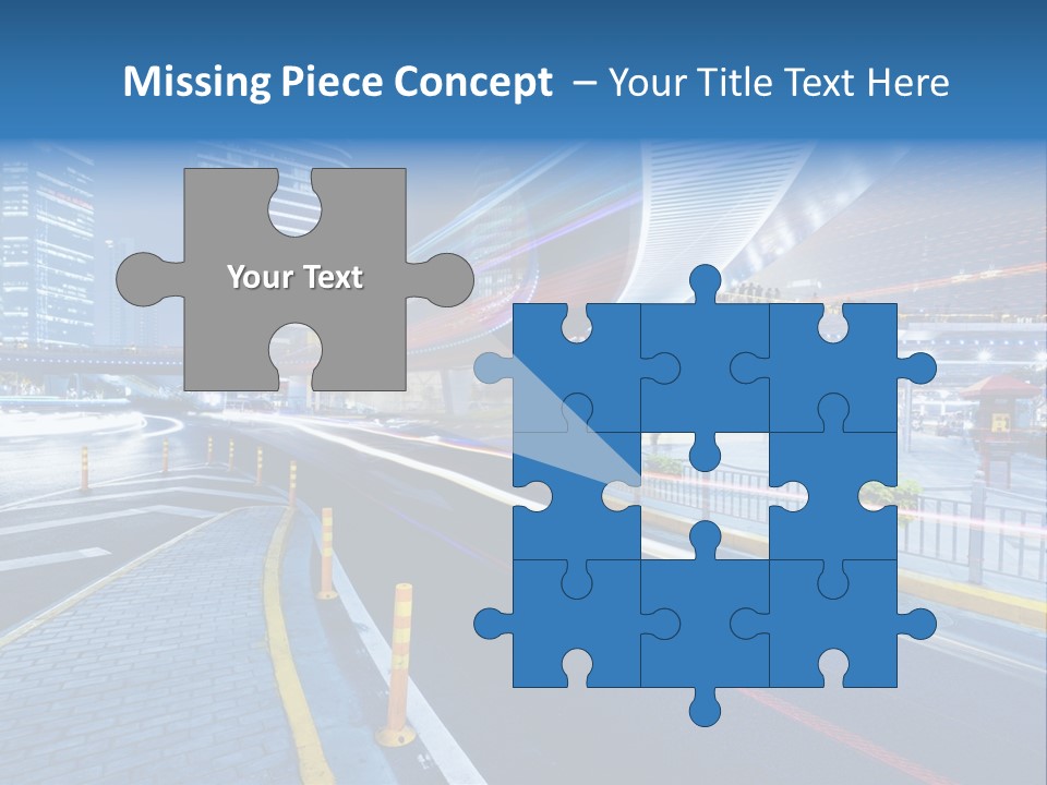 Driving Street Urban PowerPoint Template