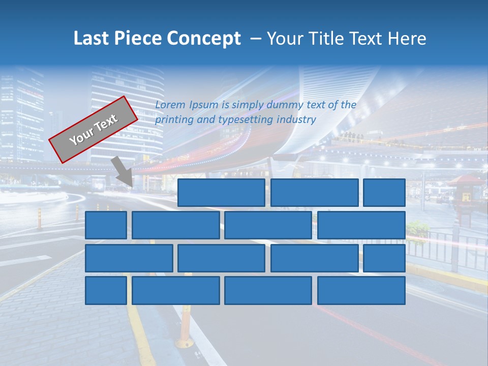 Driving Street Urban PowerPoint Template