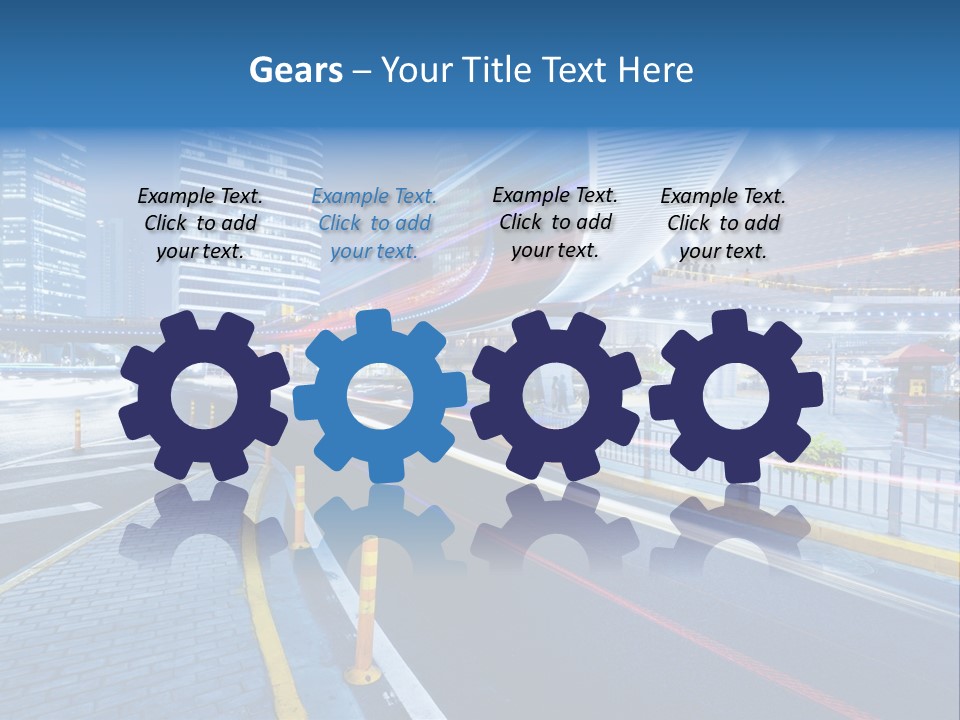 Driving Street Urban PowerPoint Template