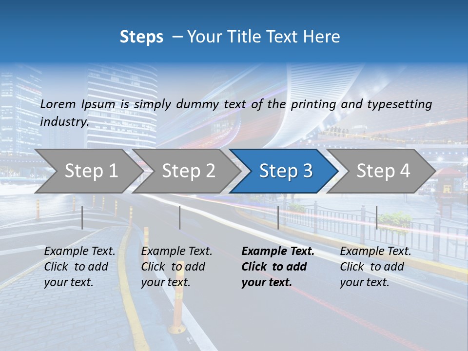 Driving Street Urban PowerPoint Template