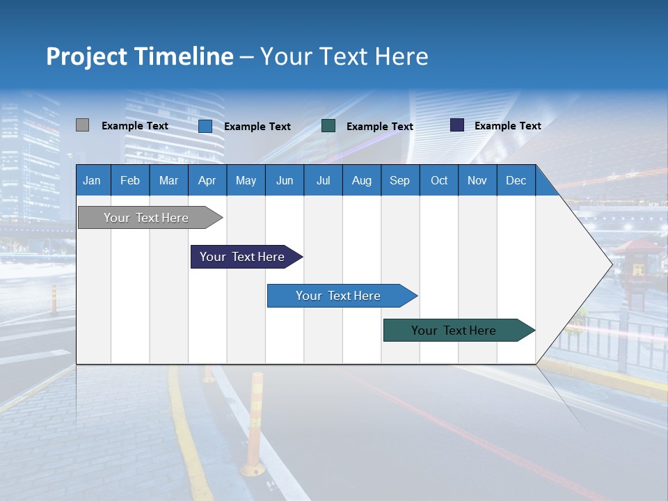 Driving Street Urban PowerPoint Template