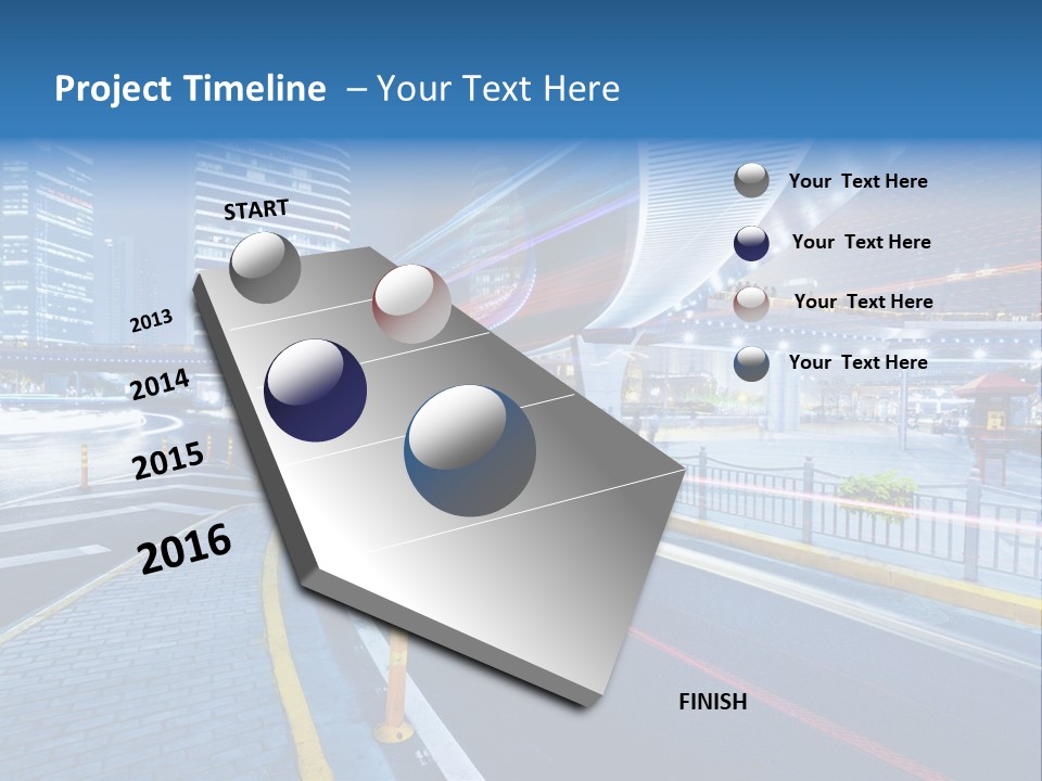 Driving Street Urban PowerPoint Template
