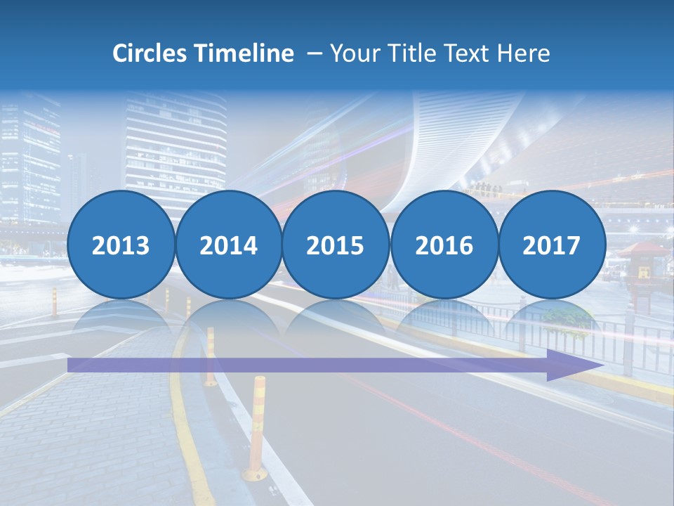 Driving Street Urban PowerPoint Template