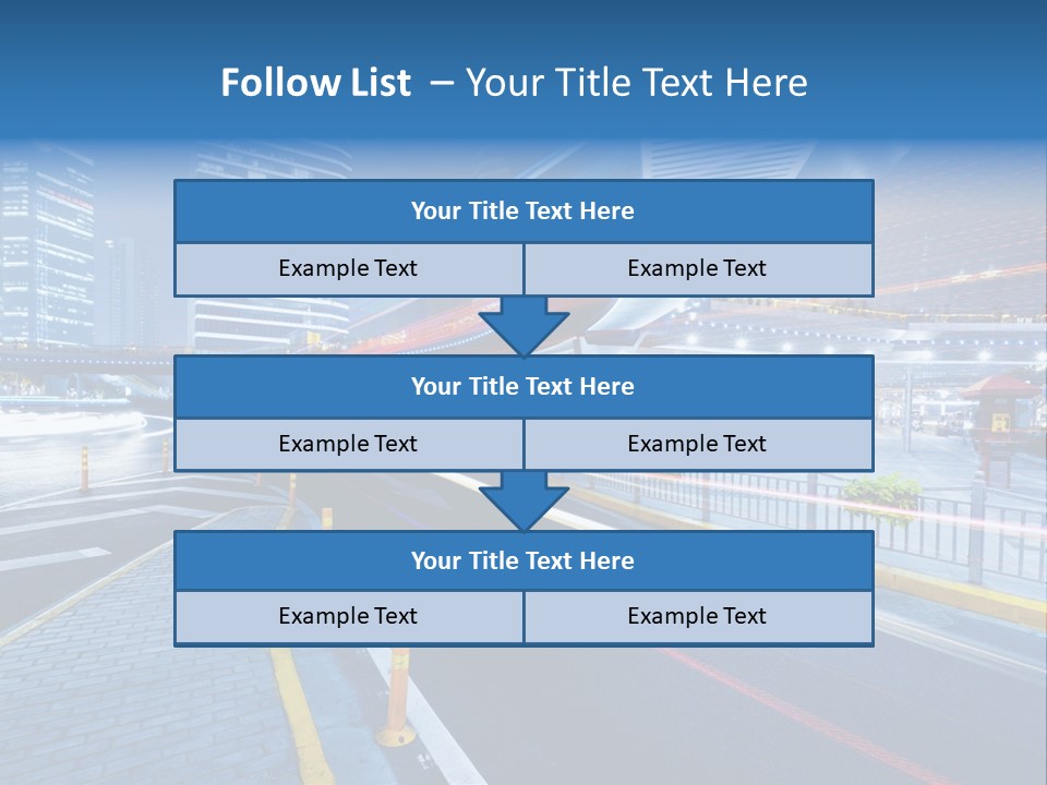 Driving Street Urban PowerPoint Template