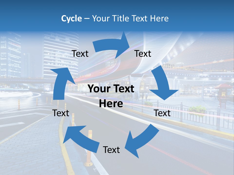 Driving Street Urban PowerPoint Template