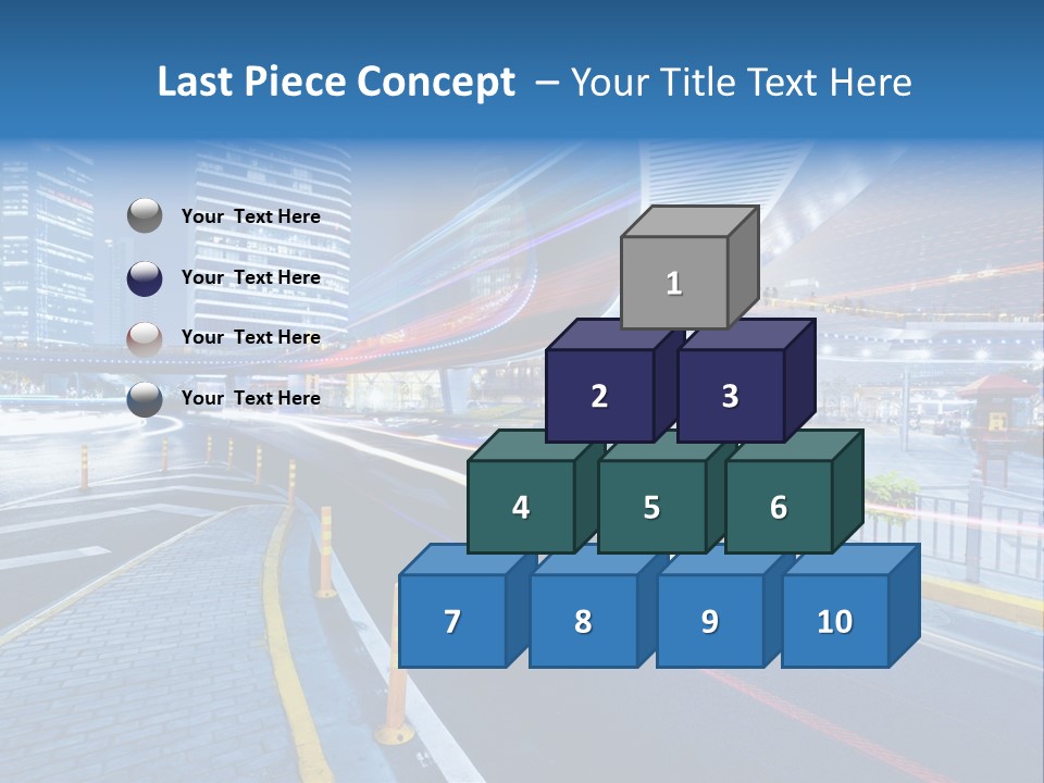 Driving Street Urban PowerPoint Template