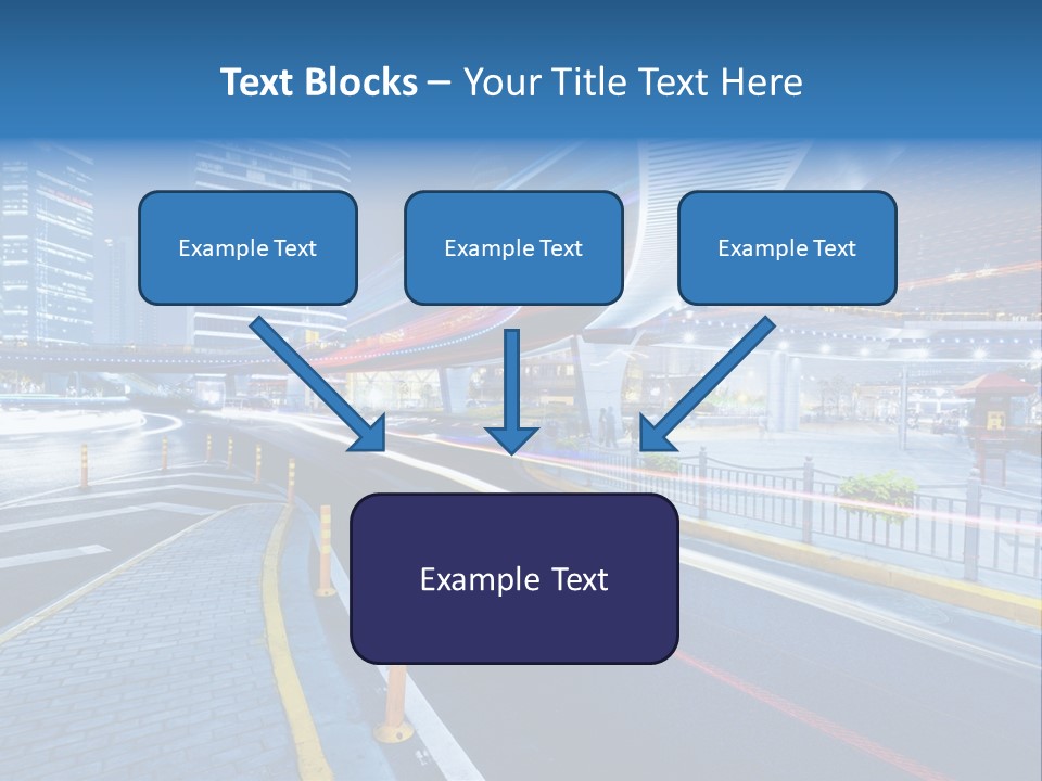 Driving Street Urban PowerPoint Template
