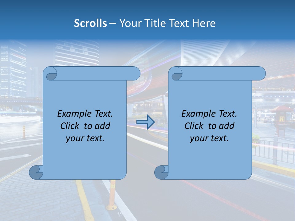 Driving Street Urban PowerPoint Template