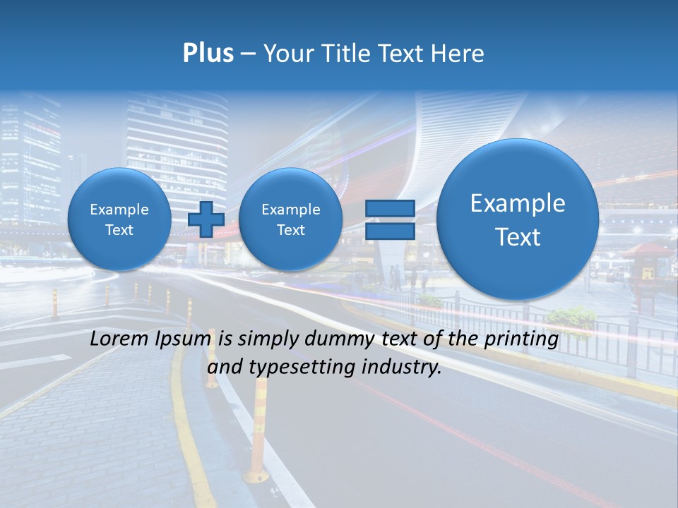 Driving Street Urban PowerPoint Template