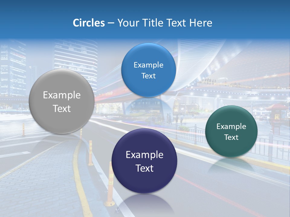 Driving Street Urban PowerPoint Template