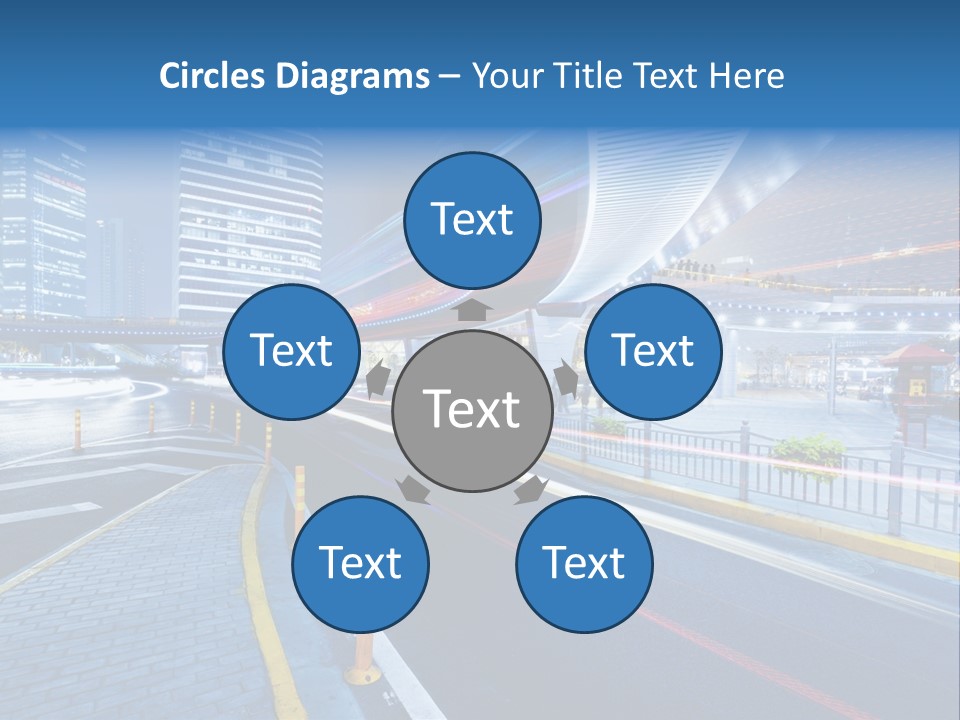 Driving Street Urban PowerPoint Template