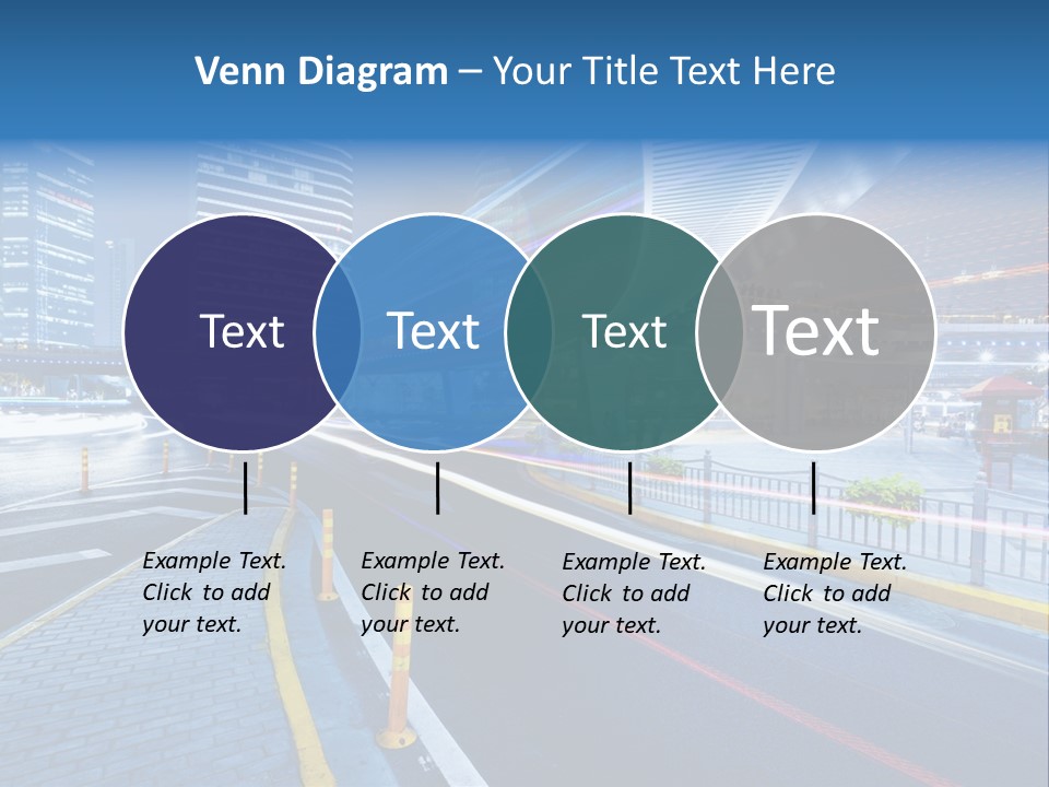 Driving Street Urban PowerPoint Template