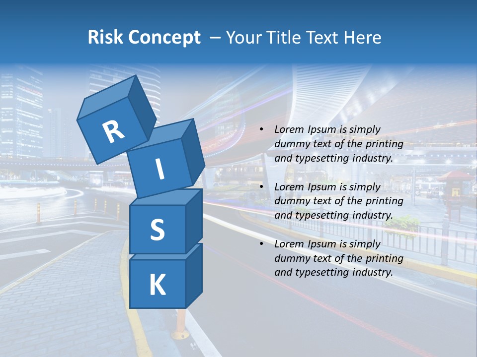 Driving Street Urban PowerPoint Template