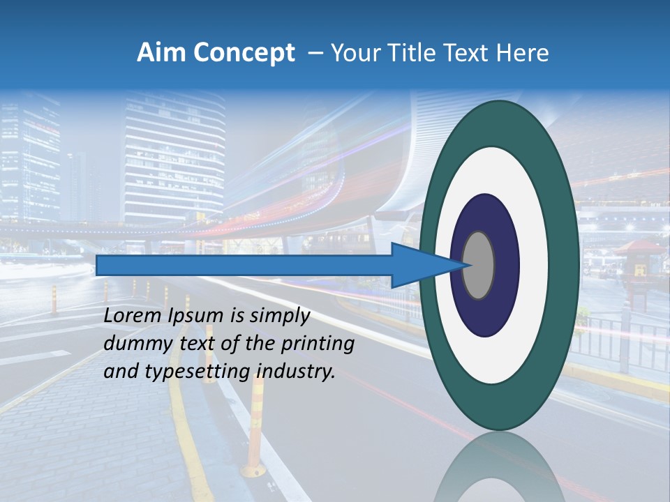Driving Street Urban PowerPoint Template