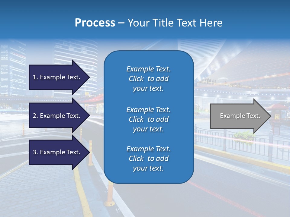 Driving Street Urban PowerPoint Template