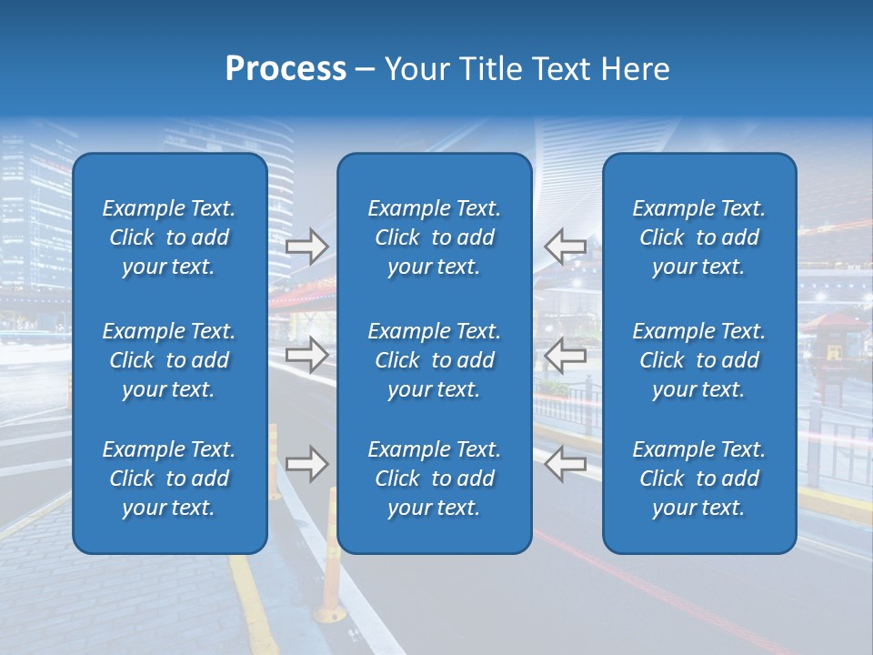 Driving Street Urban PowerPoint Template