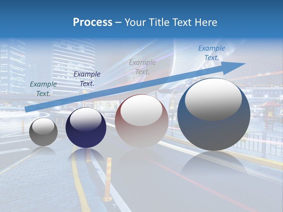 Driving Street Urban PowerPoint Template