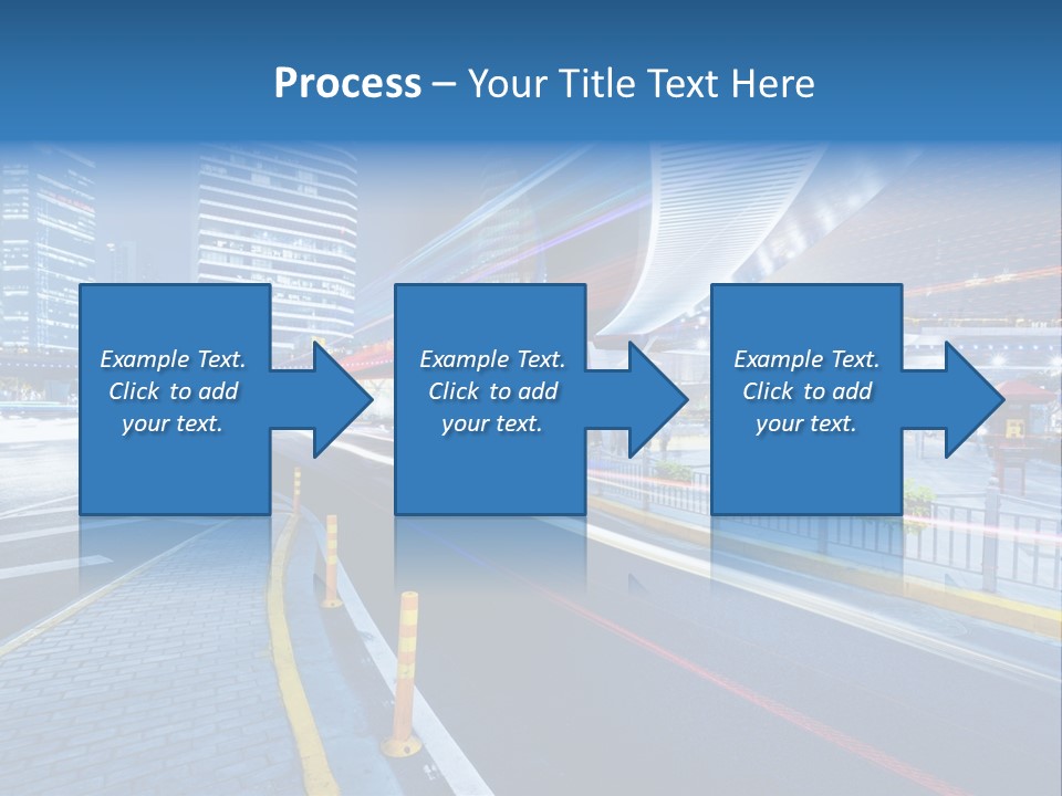 Driving Street Urban PowerPoint Template