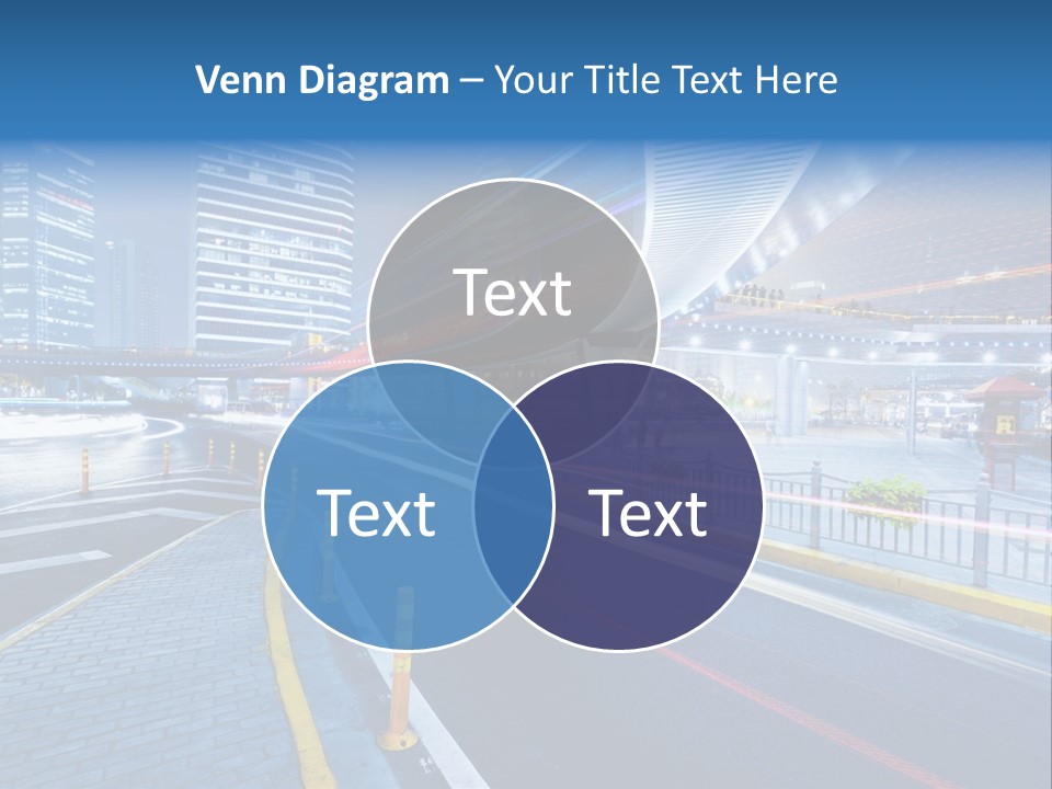 Driving Street Urban PowerPoint Template