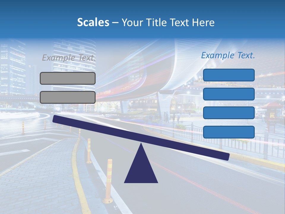 Driving Street Urban PowerPoint Template
