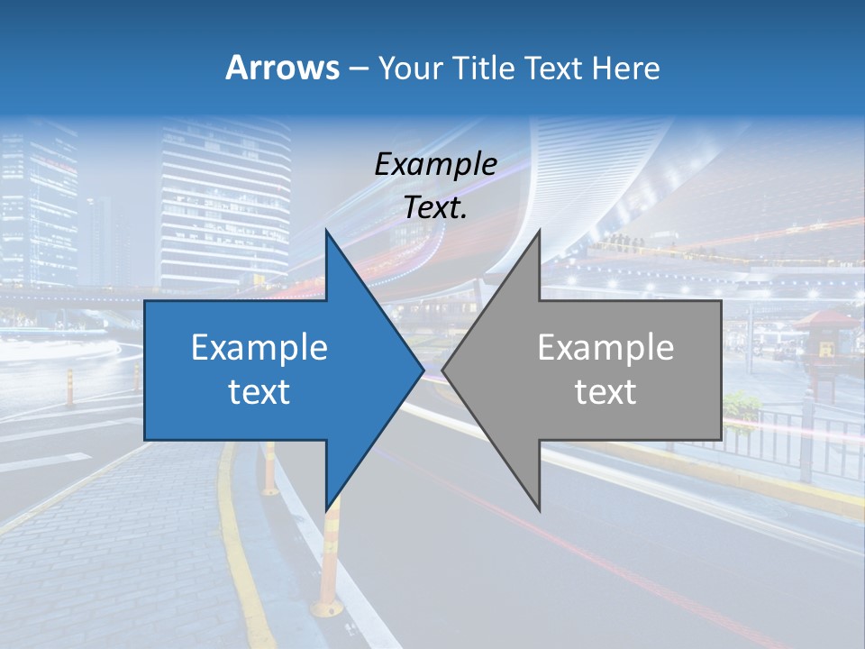 Driving Street Urban PowerPoint Template