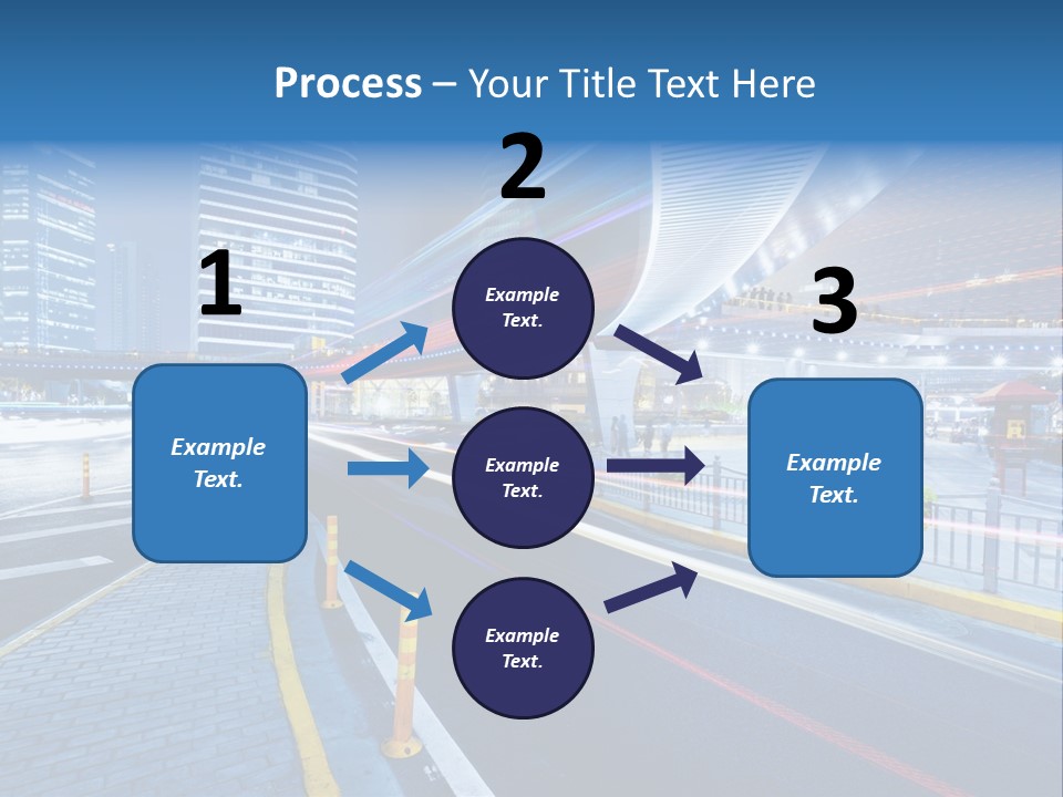 Driving Street Urban PowerPoint Template