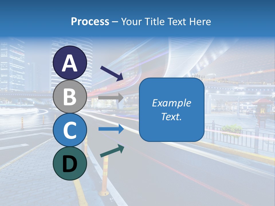 Driving Street Urban PowerPoint Template