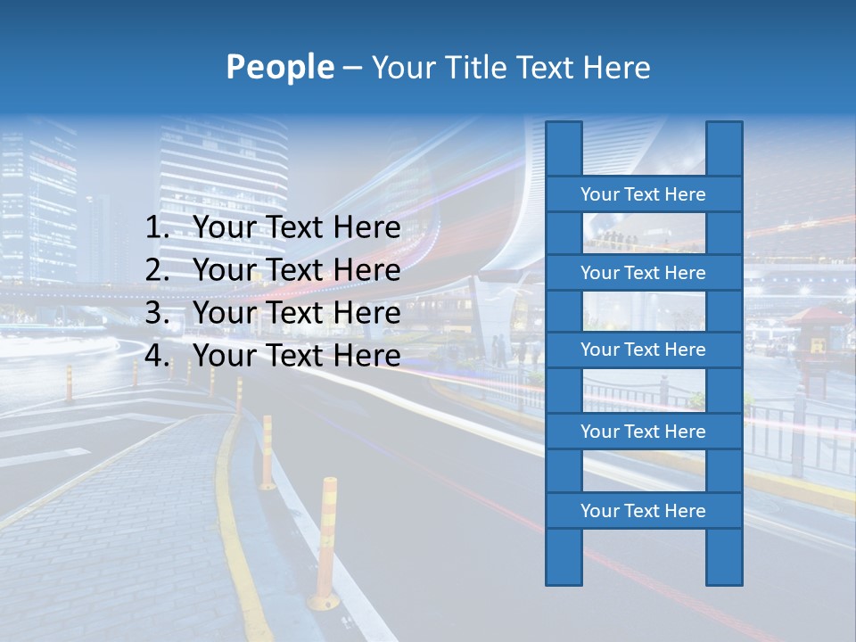Driving Street Urban PowerPoint Template