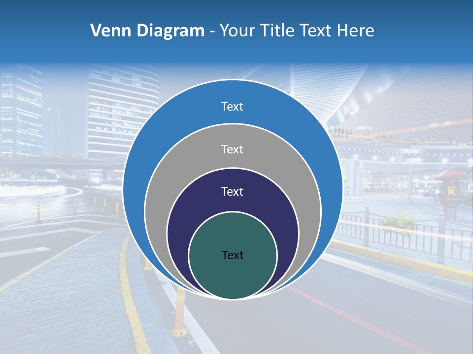 Driving Street Urban PowerPoint Template
