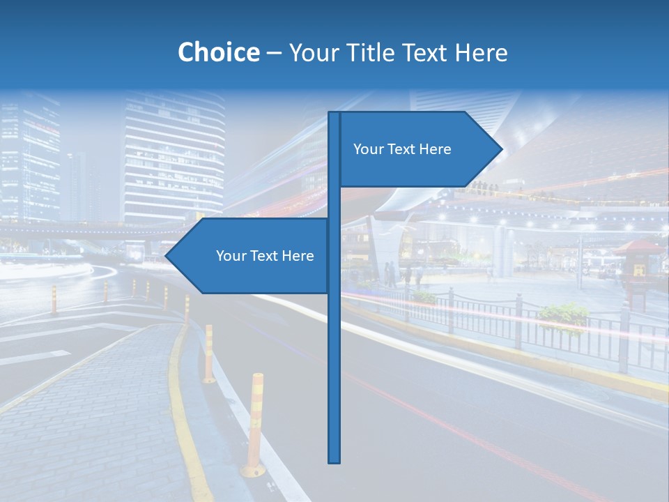 Driving Street Urban PowerPoint Template