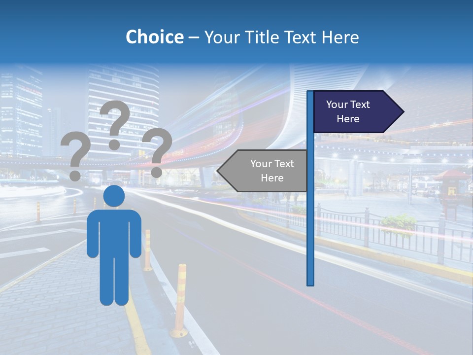 Driving Street Urban PowerPoint Template