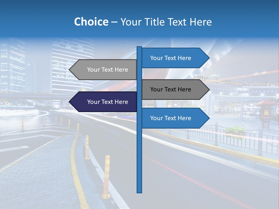 Driving Street Urban PowerPoint Template
