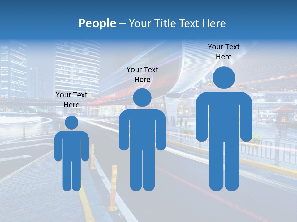 Driving Street Urban PowerPoint Template