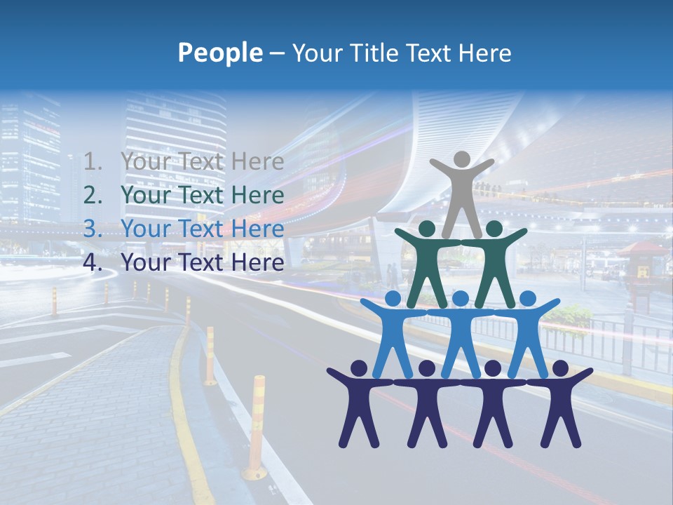 Driving Street Urban PowerPoint Template