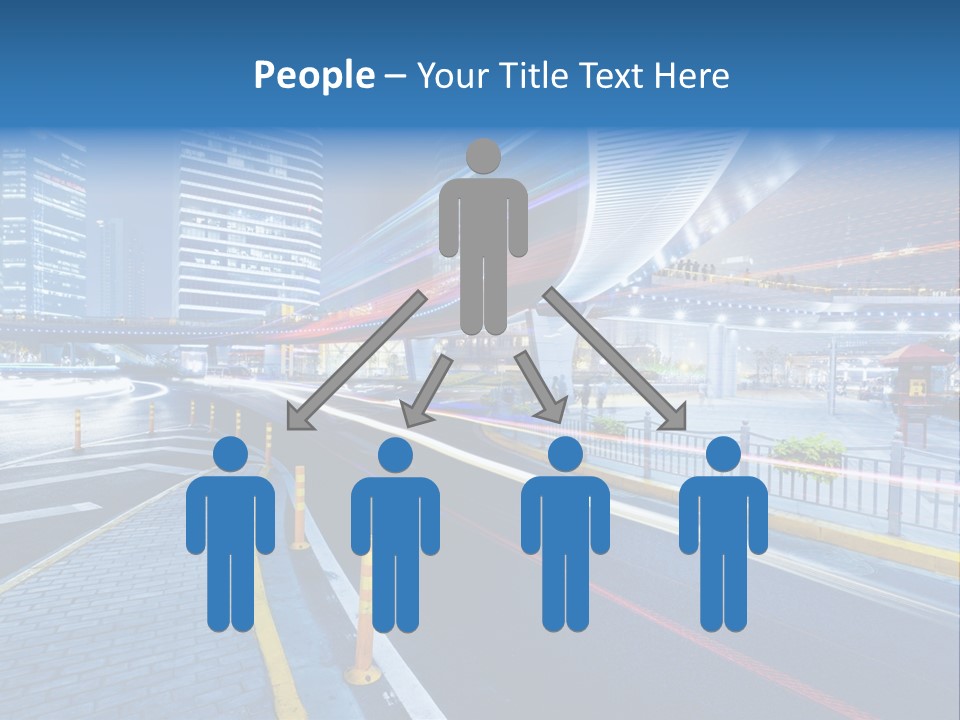 Driving Street Urban PowerPoint Template