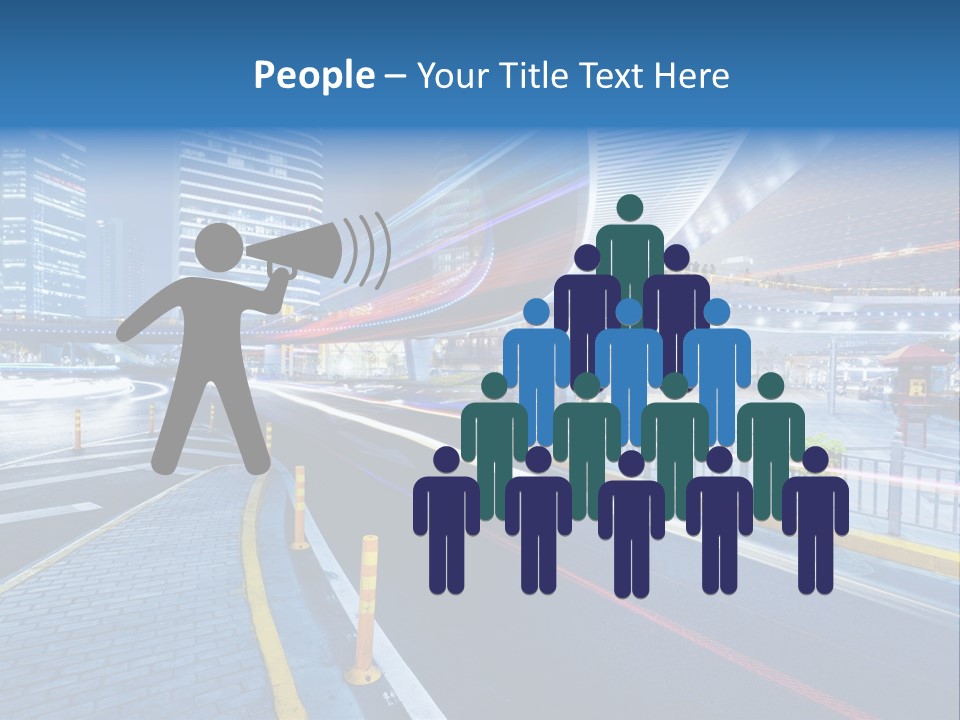 Driving Street Urban PowerPoint Template