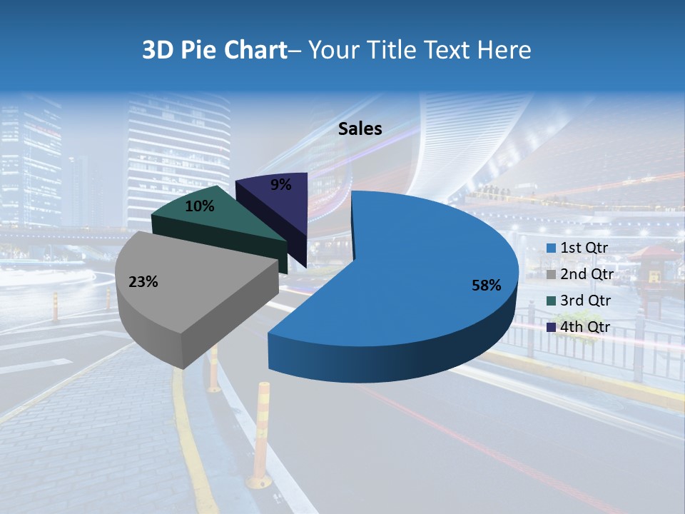 Driving Street Urban PowerPoint Template