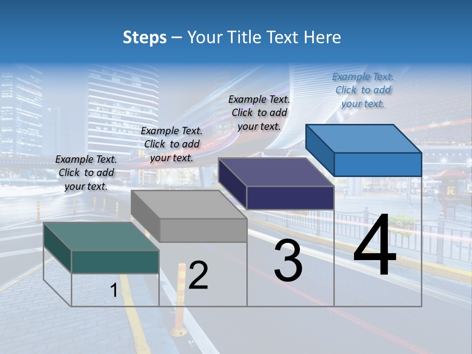Driving Street Urban PowerPoint Template