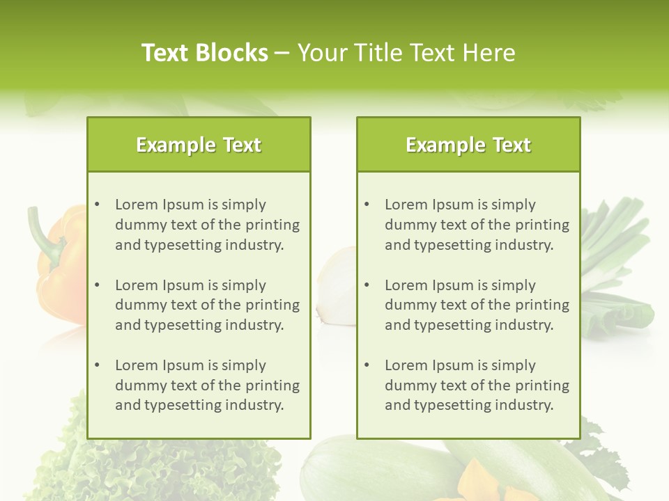 Corn Vegetable Meal PowerPoint Template