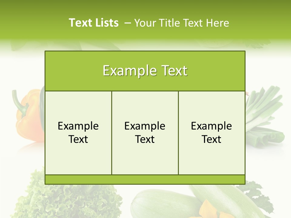Corn Vegetable Meal PowerPoint Template