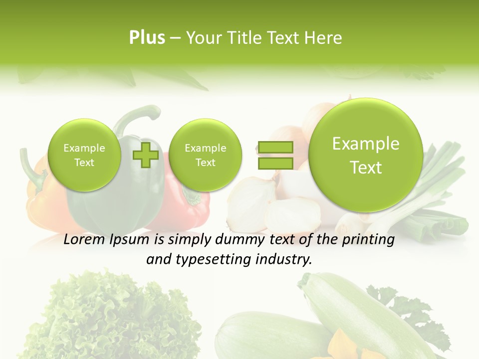 Corn Vegetable Meal PowerPoint Template