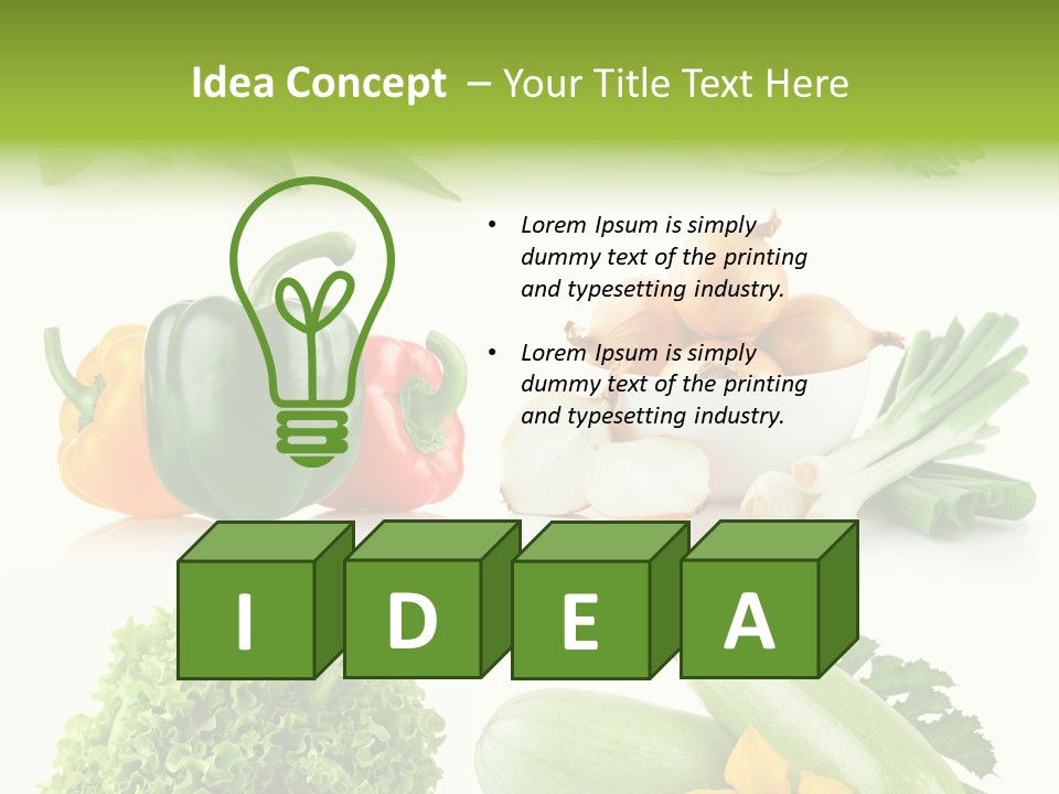Corn Vegetable Meal PowerPoint Template