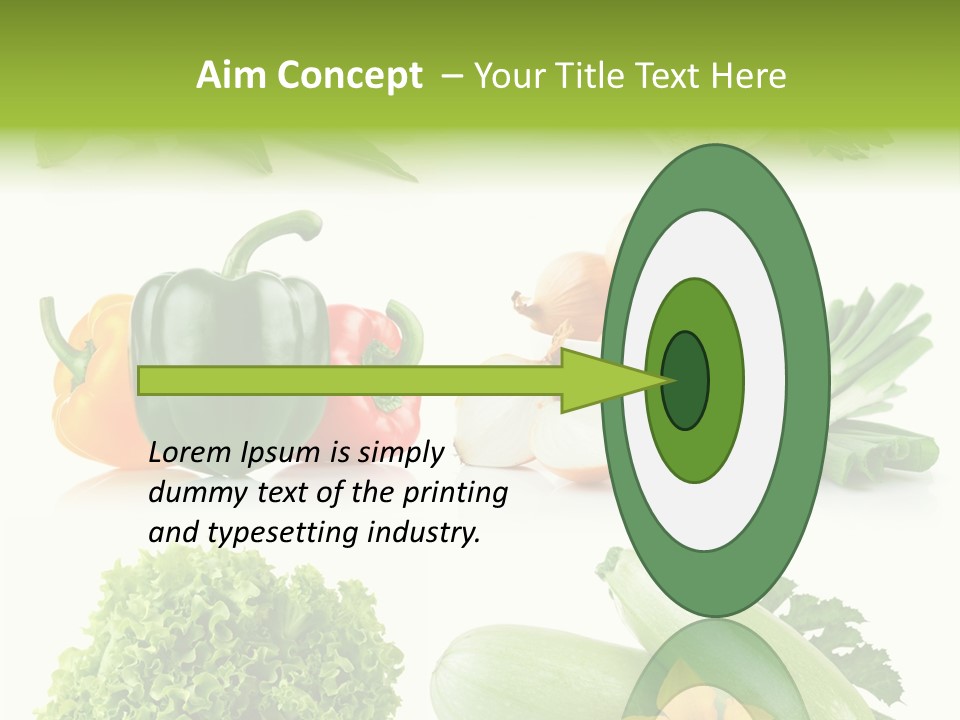 Corn Vegetable Meal PowerPoint Template