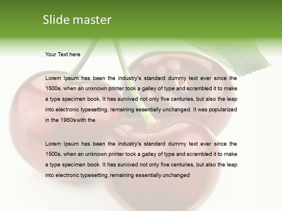 Juicy Freshness Group PowerPoint Template