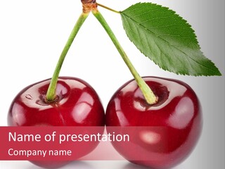 Green Nature Dessert PowerPoint Template