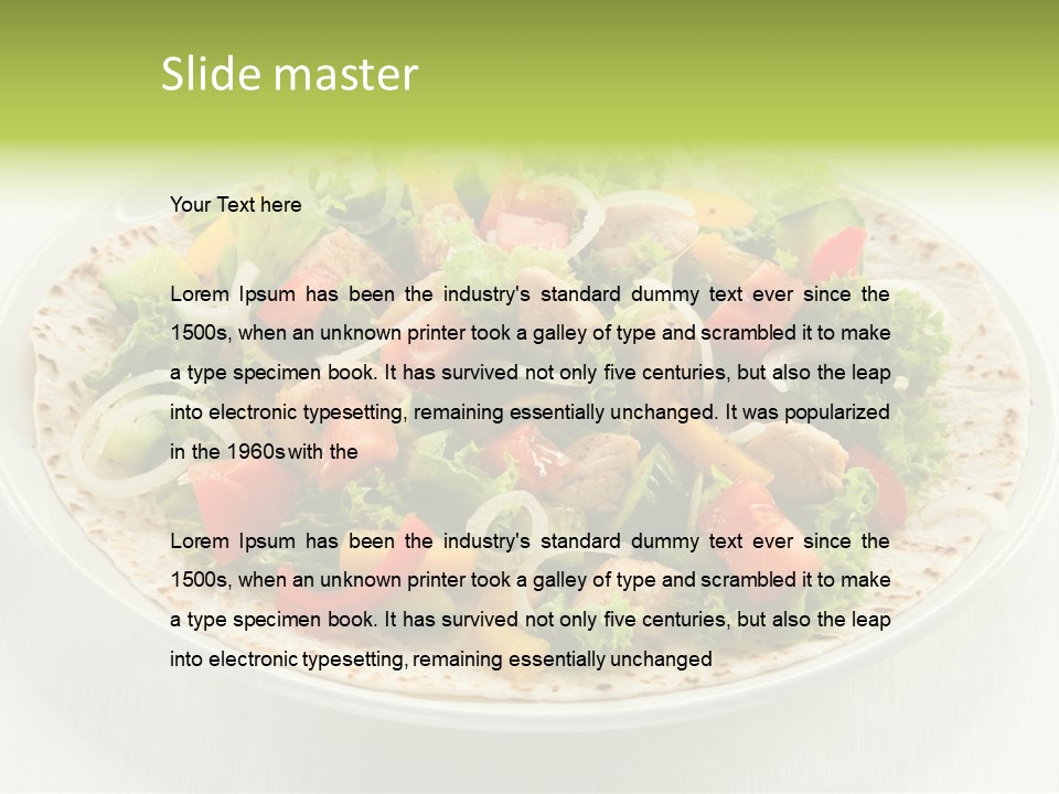 Snack Grilled Grill PowerPoint Template