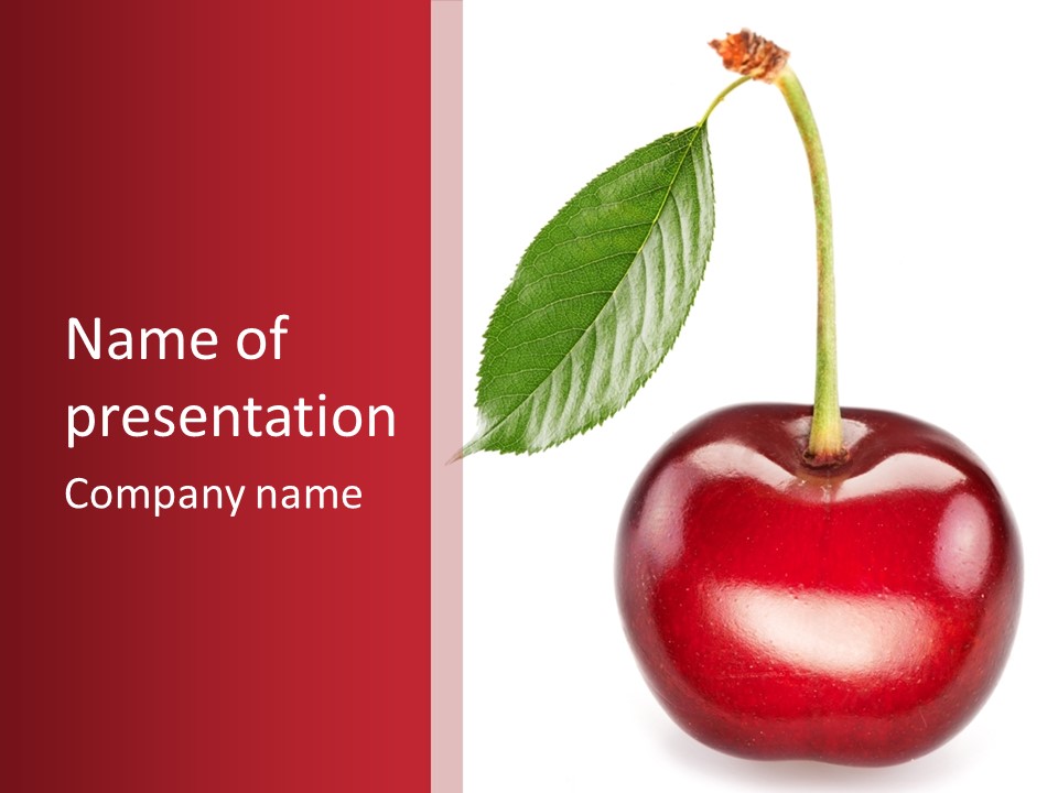 Green Juicy Red PowerPoint Template