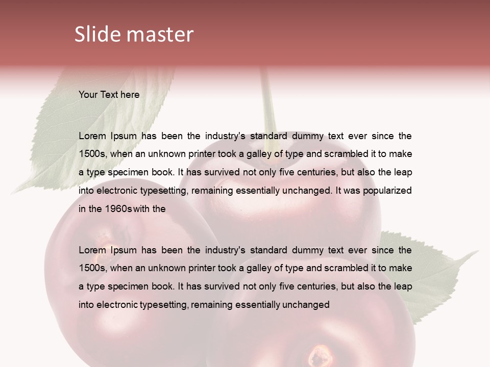 Three Close Up Juicy PowerPoint Template